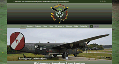 Desktop Screenshot of americanaeroservices.com