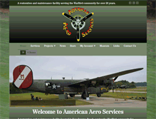 Tablet Screenshot of americanaeroservices.com